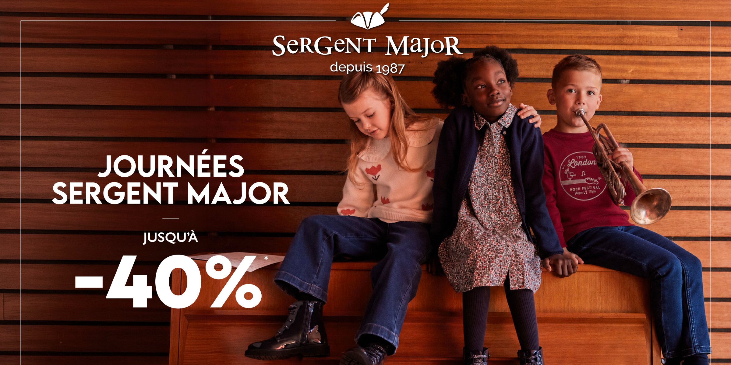 🛍️ Jusqu’à -40 % chez Sergent Major !