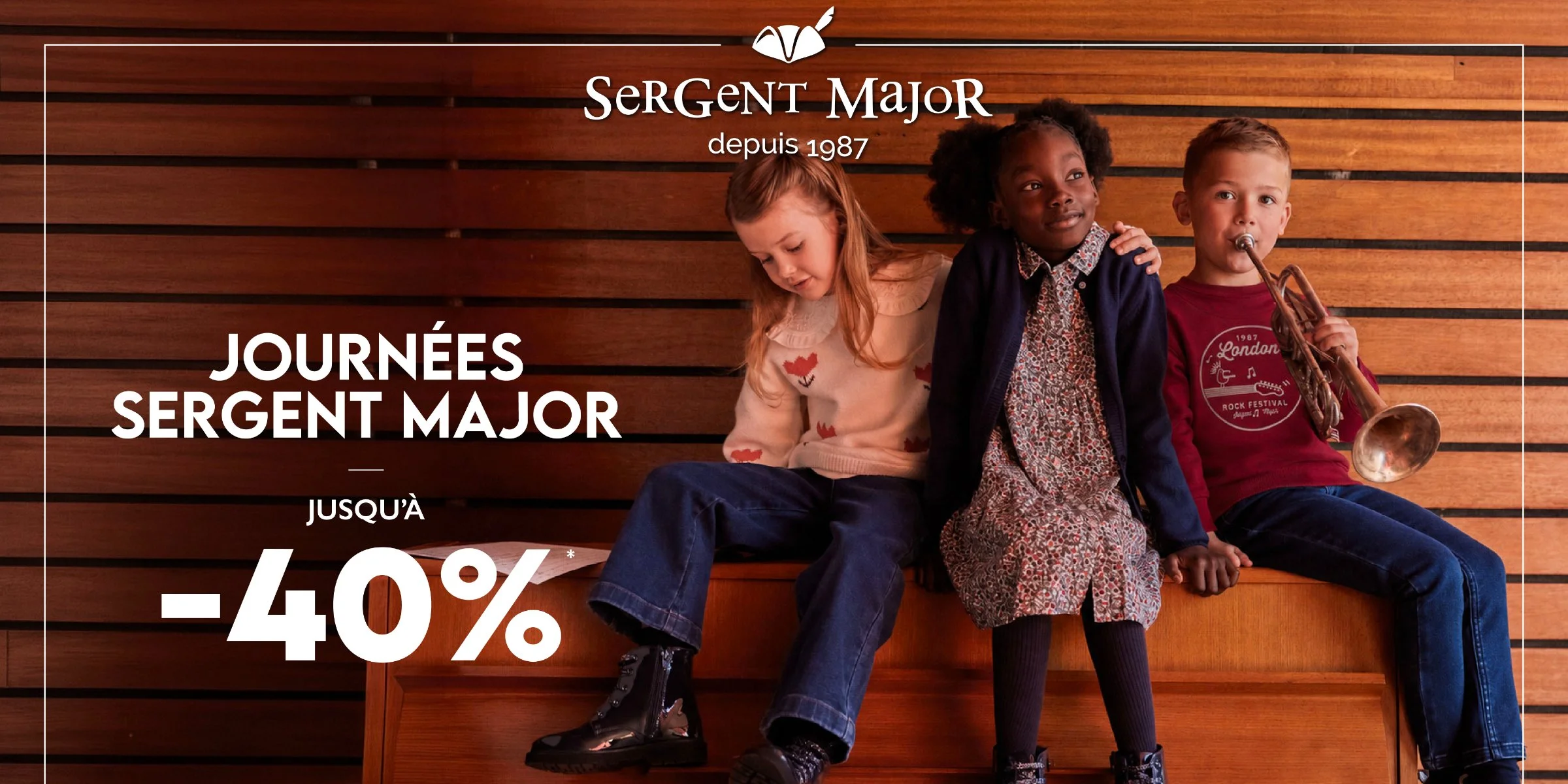 🛍️ Jusqu’à -40 % chez Sergent Major !